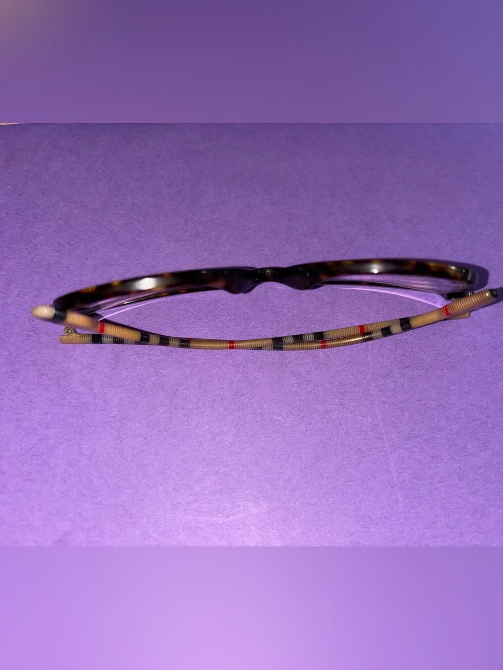 Burberry Eyeglass Frame Classic check pattern arms #2325